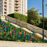 A Garden of Community: A vibrant new mural for the Royal Docks