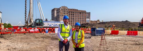 A ground-breaking moment for Silvertown, as building begins on the neighbourhood’s first affordable homes