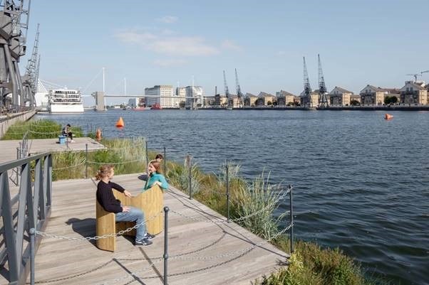 Chit Chat Chair in the Royal Docks