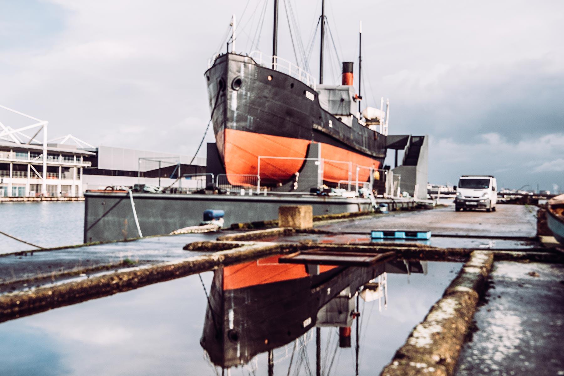 SS Robin in the Royal Docks