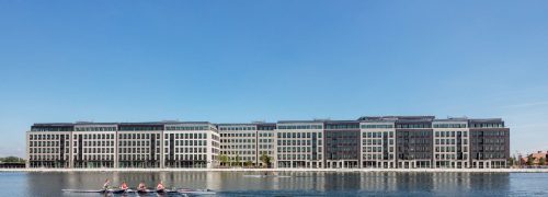 Royal Albert Docks site from the water