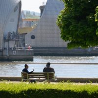 A photo of the Thames Barrier
