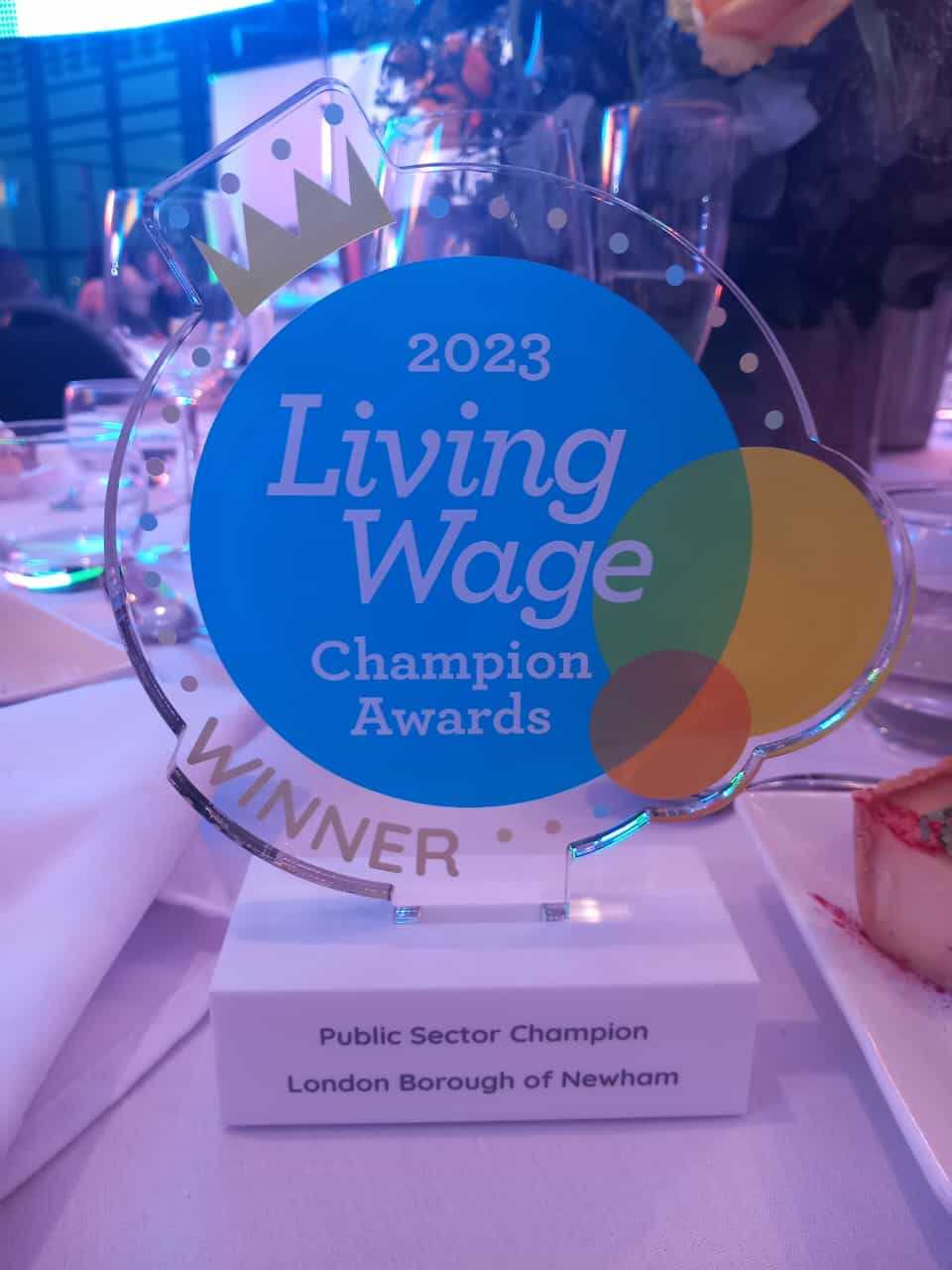 Living Wage Champion Award 2023 Winner