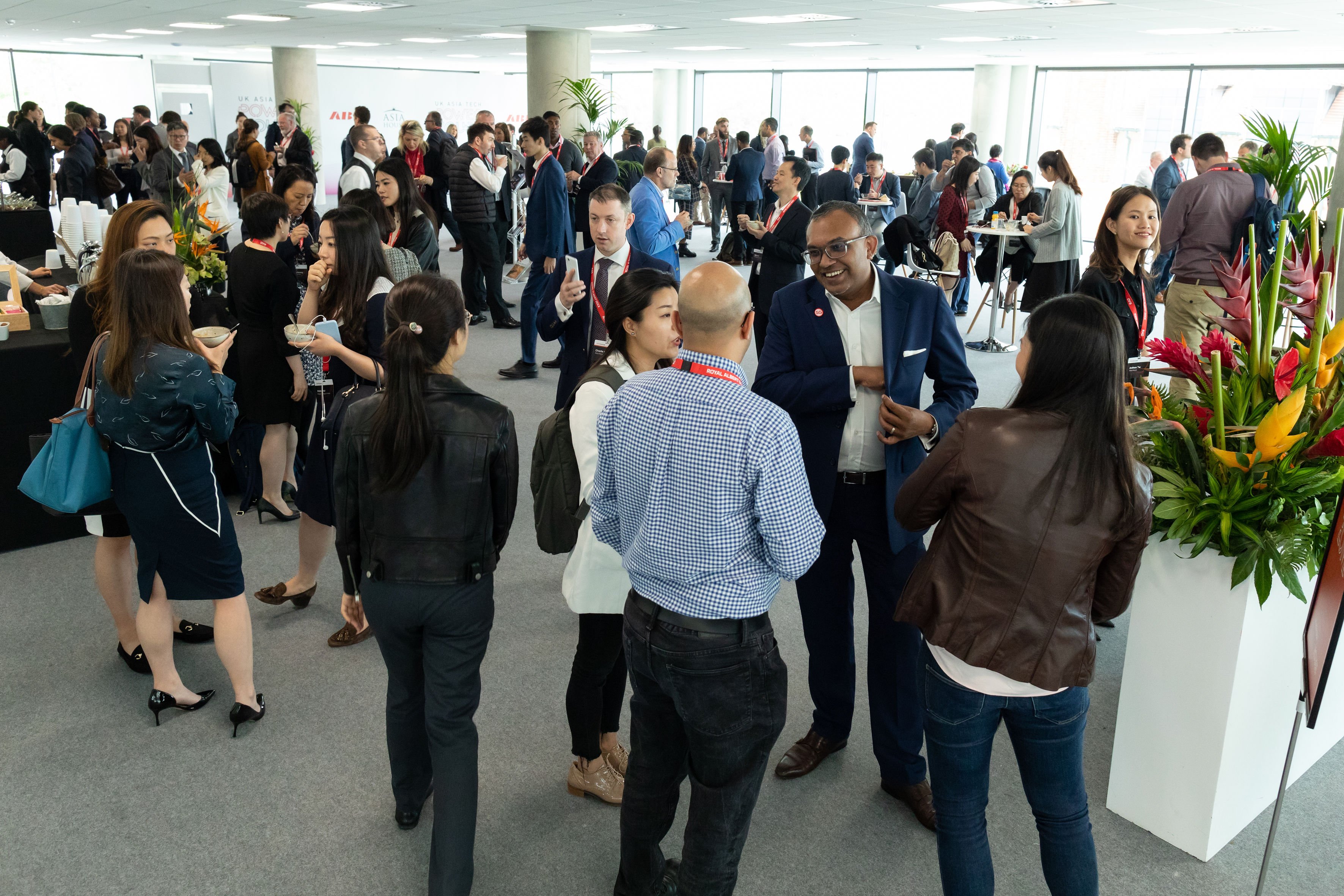 A networking event at the Royal Docks