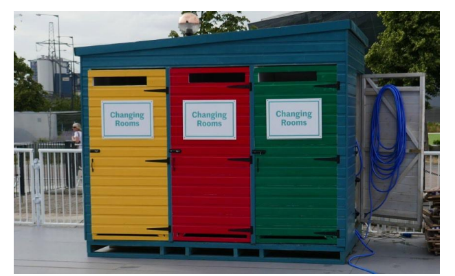 Changing Rooms at Royal Docks Summer Splash 2022