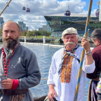 Royal Docks welcomes iconic Ukrainian Cossack boat