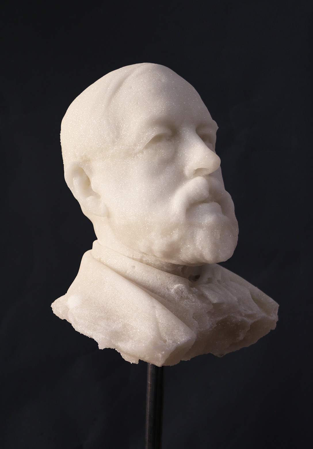 A bust made out of sugar of Henry Tate