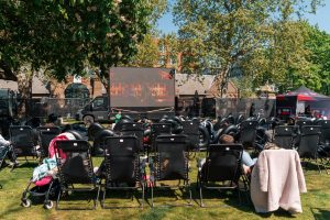 Outdoor cinema at the Royal Docks