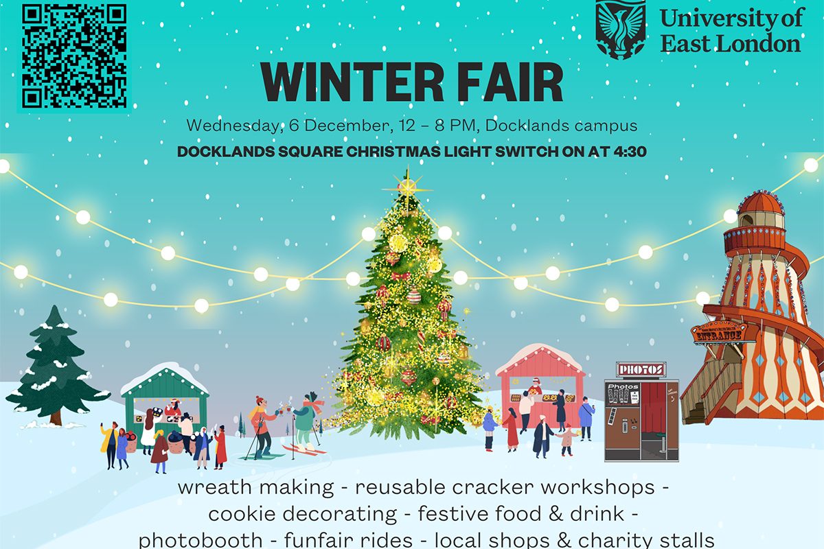 University of East London Winter Fair 2023 Royal Docks